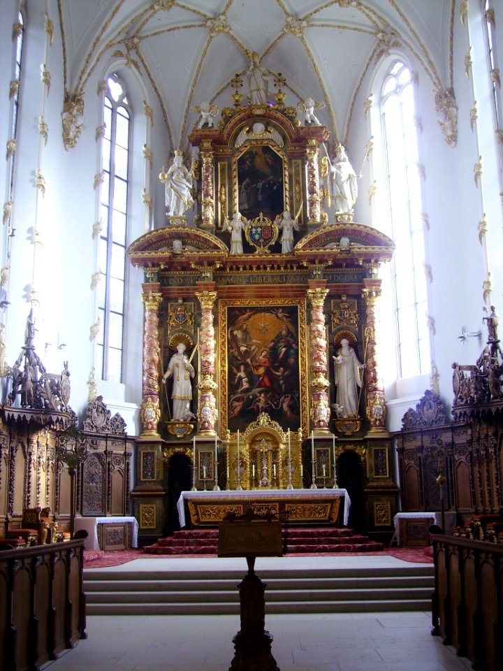 Mariastein Kloster St. Maria Basilika Innen Chor 2