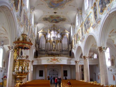 Mariastein Kloster St. Maria Basilika Innen Orgel 2