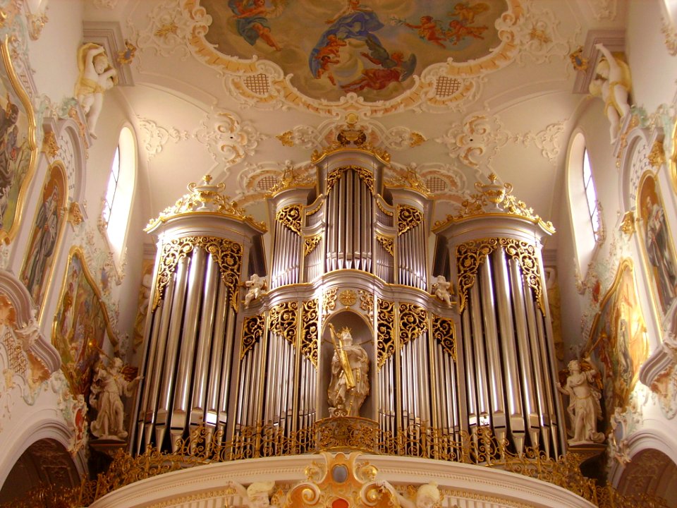 Mariastein Kloster St. Maria Basilika Innen Orgel 4