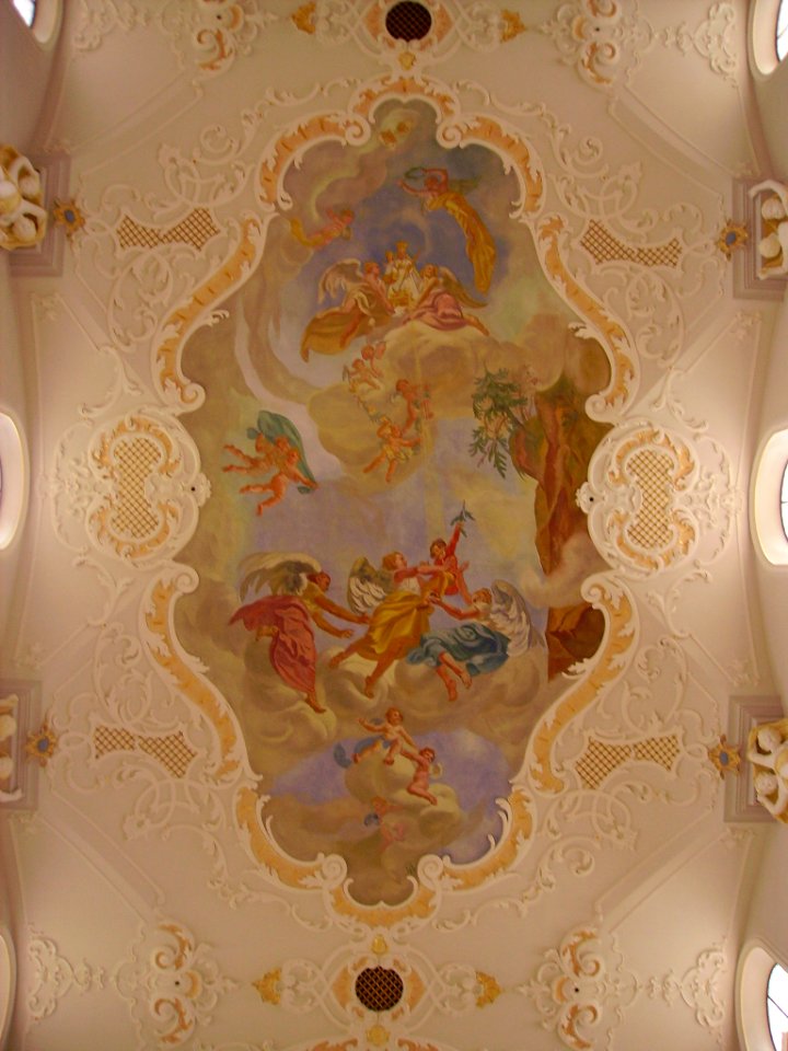 Mariastein Kloster St. Maria Basilika Innen Decke