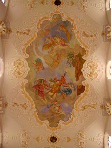 Mariastein Kloster St. Maria Basilika Innen Decke
