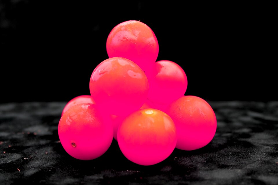 Tomato black fruits black neon