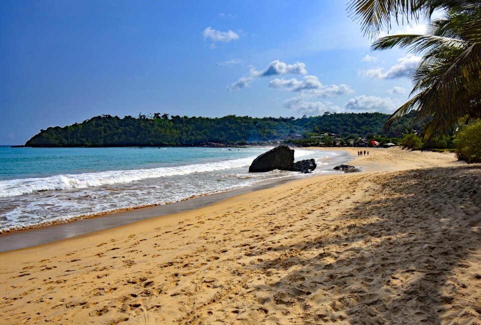 West africa beach water