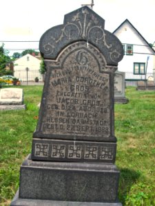 Maria Dorothea Gros Grave, Voegtly Cemetery, 2015-08-09. 02