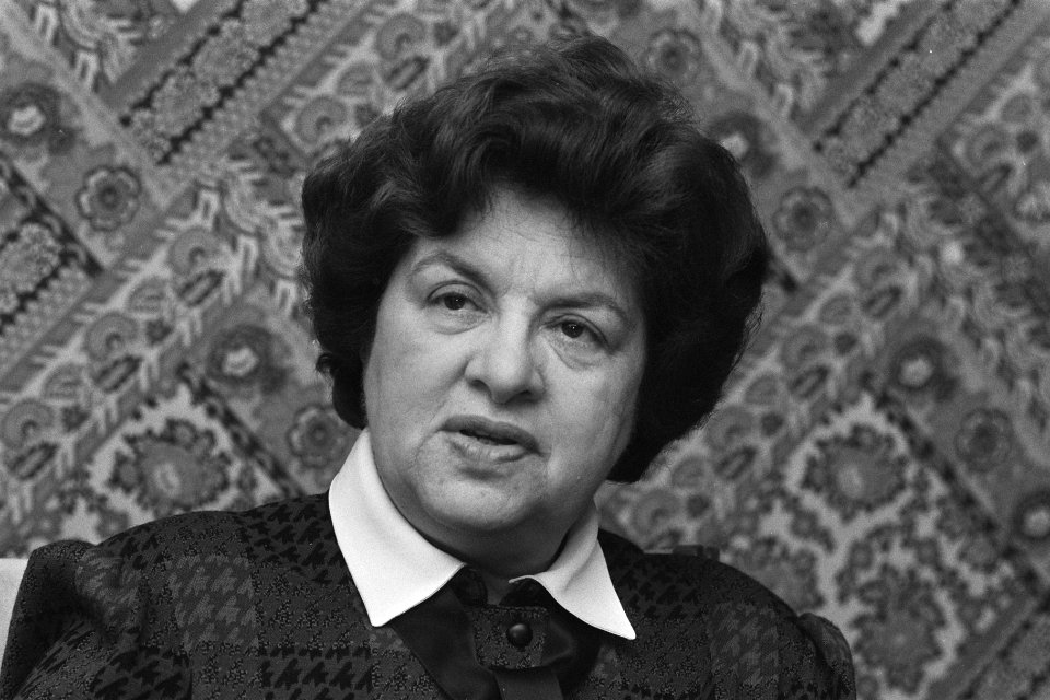 Maria de Lourdes Pintassilgo , voormalig premier van Portugal, geeft persconfere, Bestanddeelnr 933-8082