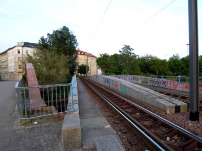 Mansfelder Brücke (Tram) in Halle (Saale) im Mai 2019