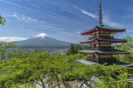 Japan mountain sky photo