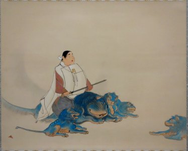 Manjushiri in the Shape of a Child, by Kanzan Shimomura, 1894-1898, color on paper - National Museum of Modern Art, Tokyo - DSC06657
