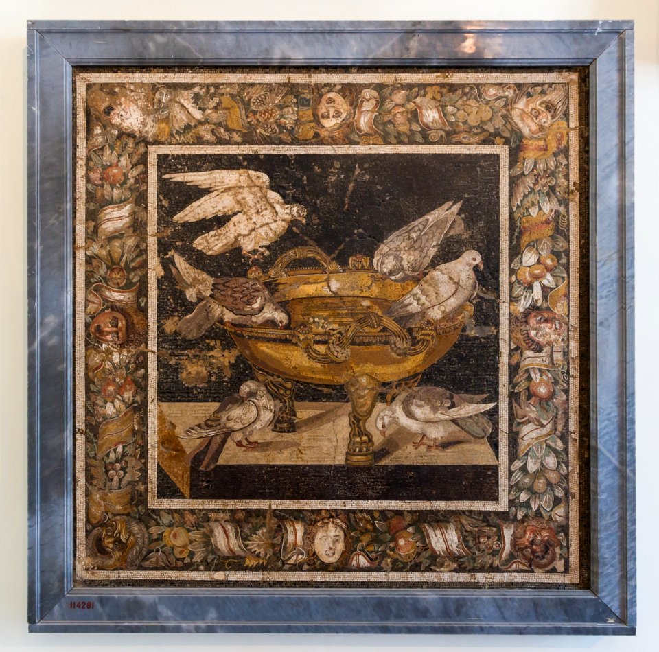 MANNapoli 114281 birds drinking mosaic