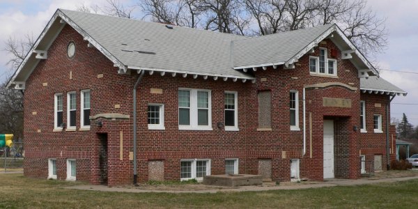 Manley, Nebraska school from SW 1