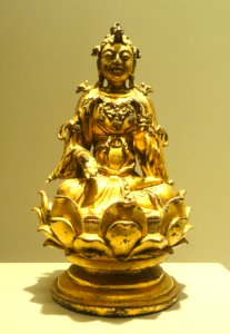 Manjusri Bodhisattva of the Five Chignons, Chinese, Liao Dynasty, late 10th to early 11th century - Nelson-Atkins Museum of Art - DSC09125