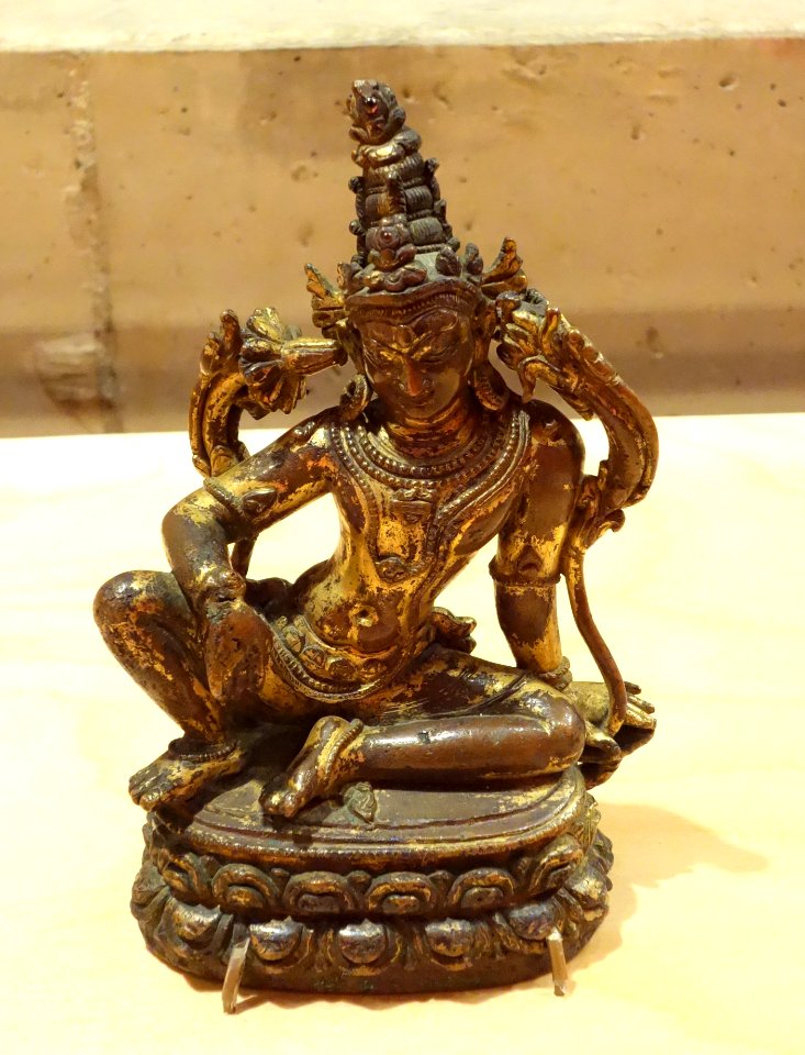 Manjusri, Nepal, 12th century, gilt bronze - Berkeley Art Museum and Pacific Film Archive - DSC04112