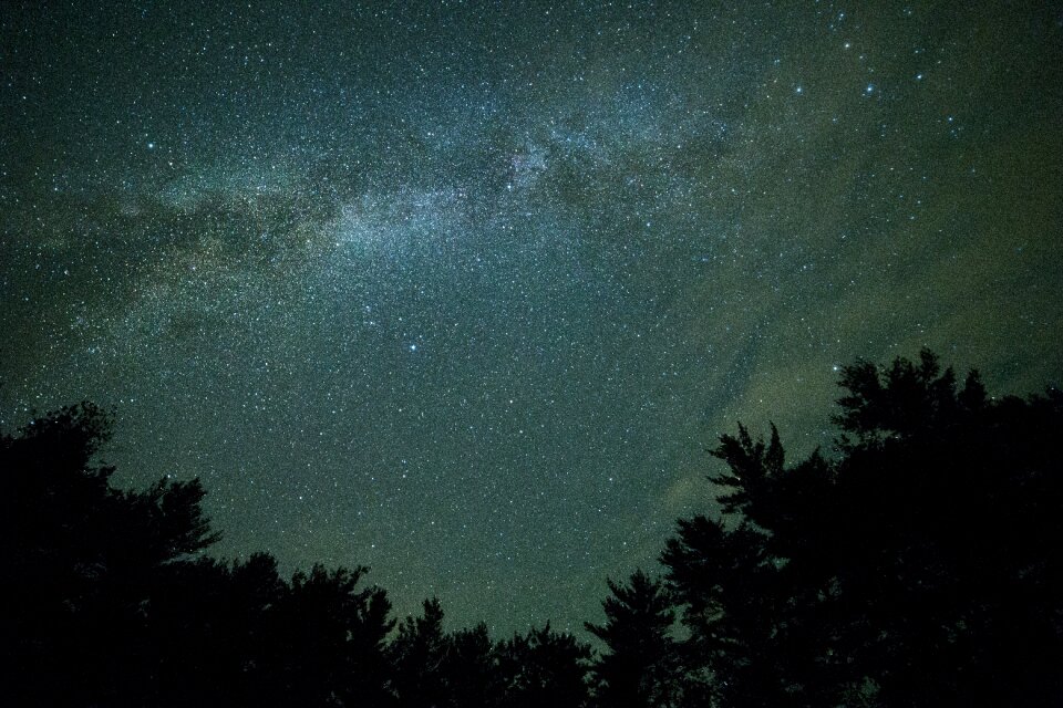 Silhouette sky stars