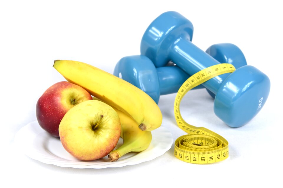 Healthy the background white