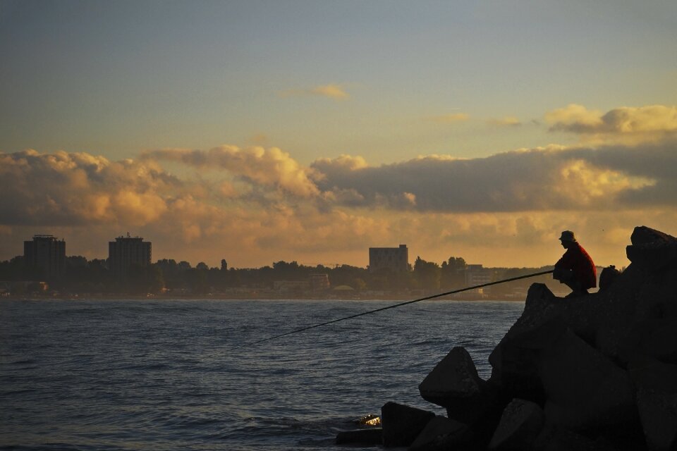 Fisherman summer man