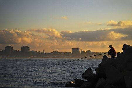 Fisherman summer man