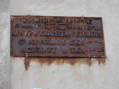 Manoncourt-en-Vermois (M-et-M) plaque de cocher