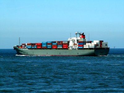 Manhattan Bridge p4, leaving Port of Rotterdam, Holland 08-Jul-2006