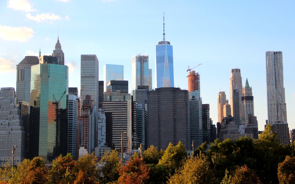 Manhattan Skyline from Brooklyn Heights Promenade, Sept 2017