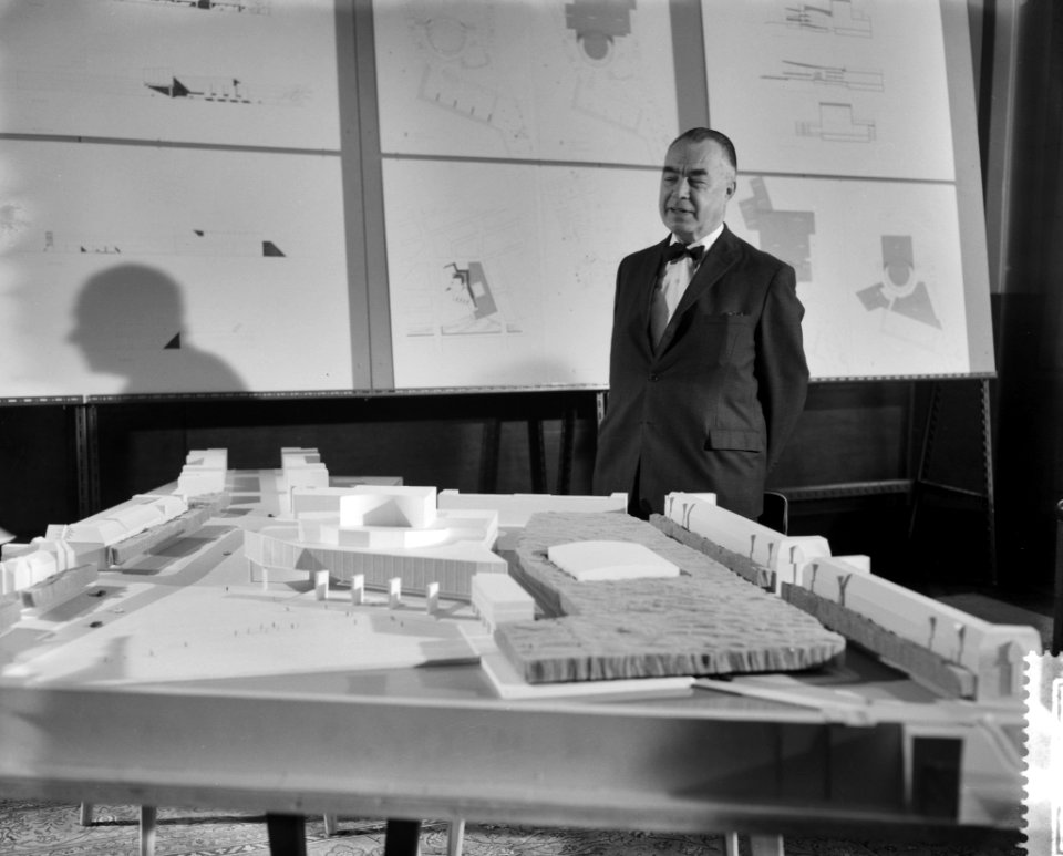Maquette van het nieuwe operagebouw Amsterdam, Bestanddeelnr 912-3038