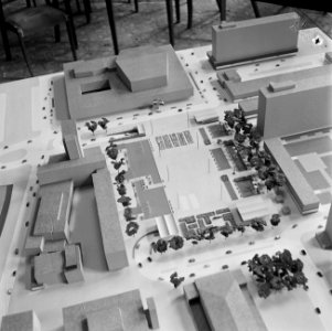 Maquette van het Schouwburgplein te Rotterdam, Bestanddeelnr 919-2165