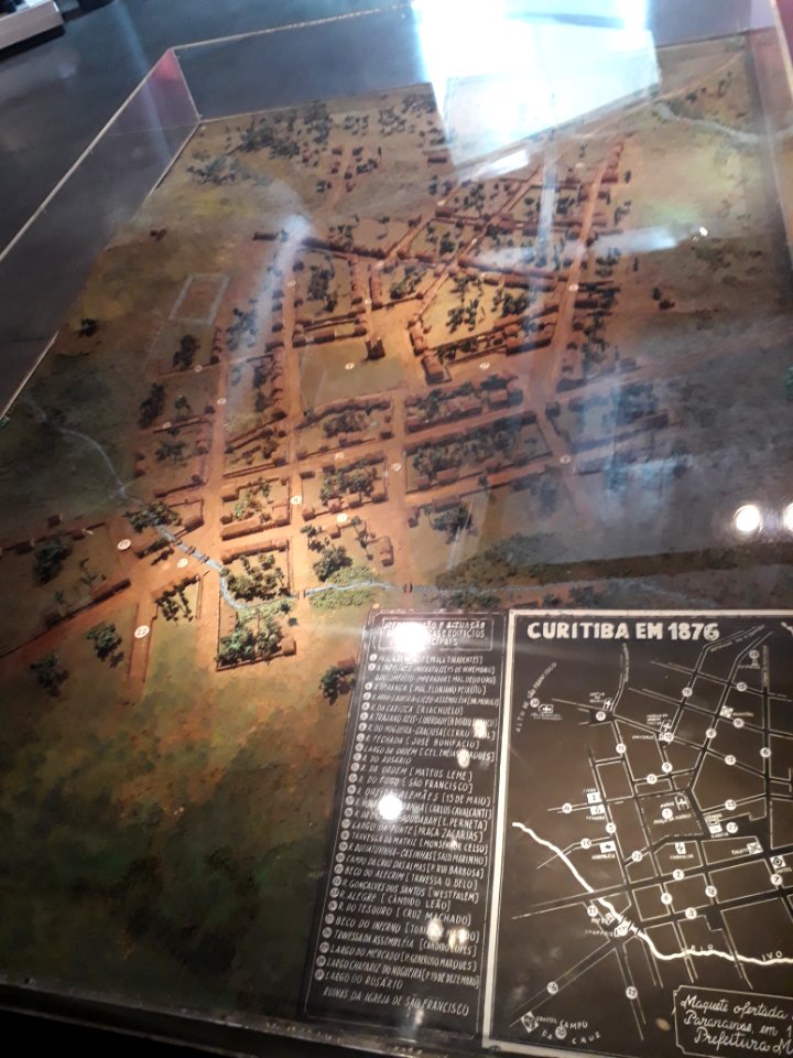 Maquete de Curitiba antigamente, museu paranaense.2