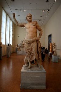 Marble statue of Poseidon from Melos. 125-100 B.C