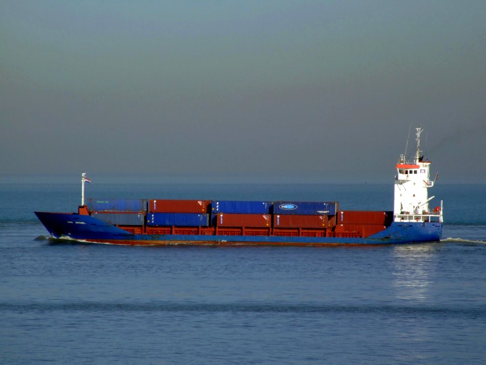 Marc Mitchell 11feb2008 leaving Port of Rotterdam 11-Feb-2008