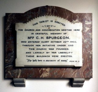 Marble tablet, Beulah Baptist Church, Bexhill (2)