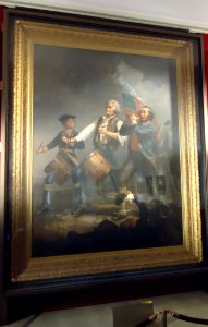 Marblehead Massachusetts Abbot Hall painting on exhibit 1876 entitled The Spirit of '76