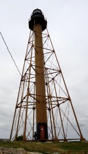 Marblehead Massachusetts lighthouse on peninsula over harbor