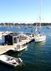Marblehead Massachusetts harbor scene boats and water