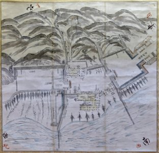 Map of Hakone no Seki - Hakone Checkpoint Exhibition Hall - Hakone no Seki (barrier station) - Hakone, Japan - DSC06020