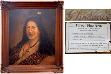 Maori Woman with Her Tiki, in the manner of Gottfried Lindauer