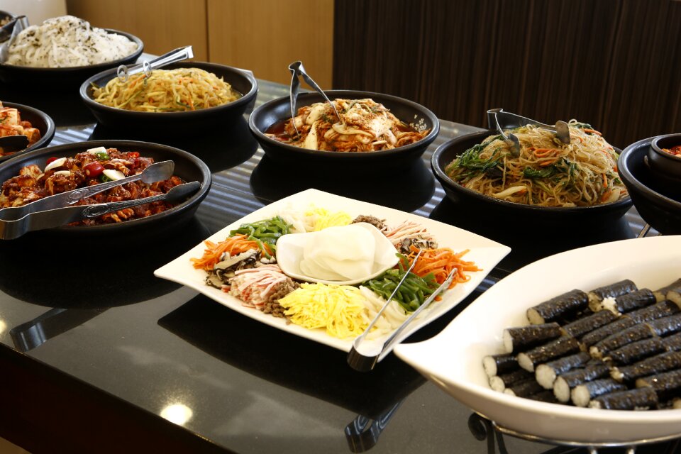 Buffet food delicious