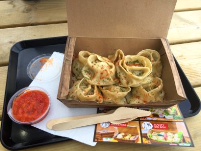 Manti as a fast food dish in Germany