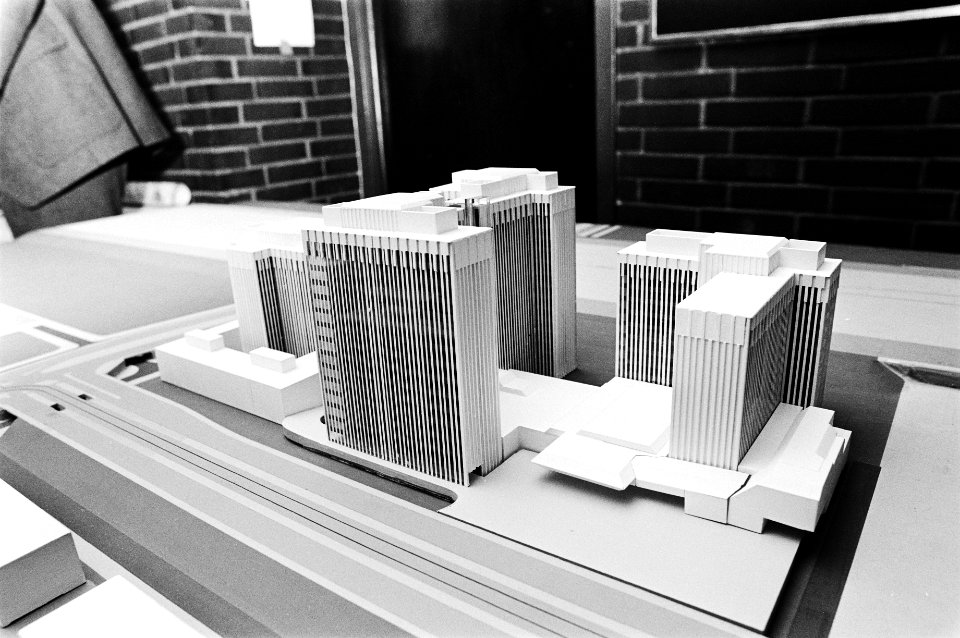 Maquette van de geplande gebouwen, Bestanddeelnr 930-5416