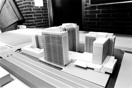 Maquette van de geplande gebouwen, Bestanddeelnr 930-5416