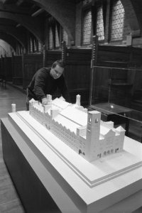 Maquette van de Koopmansbeurs, van architect H.P. Berlage, die vanaf 17 juni wor, Bestanddeelnr 933-8610