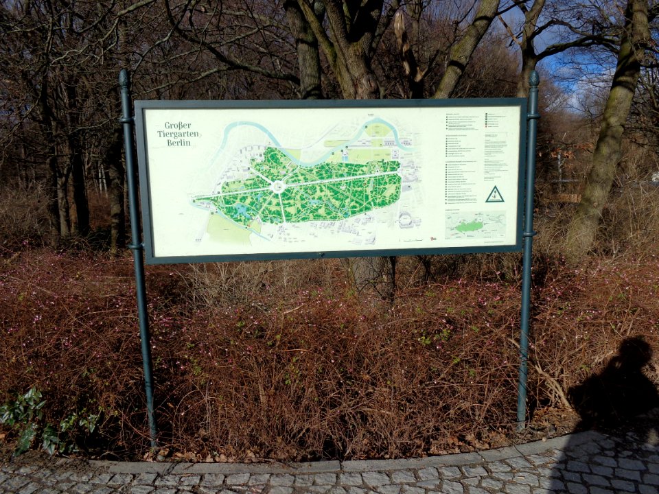 Map Grosser Tiergarten Berlin Germany