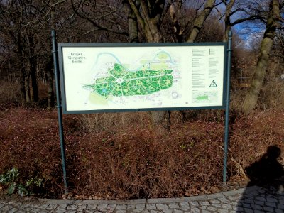 Map Grosser Tiergarten Berlin Germany