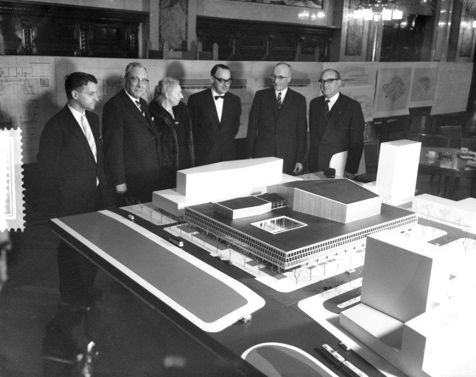 Maquette nieuw Concertgebouw te Rotterdam, Bestanddeelnr 910-9715