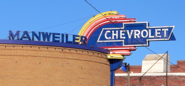 Manweiler Chevrolet sign 1