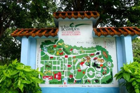 Map - Saigon Zoo and Botanical Gardens - Ho Chi Minh City, Vietnam - DSC01160
