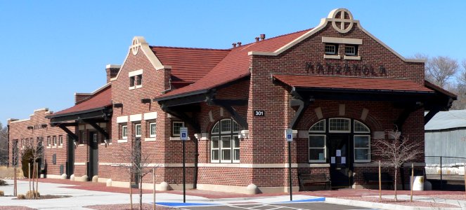 Manzanola, Colorado RR depot from SE 2