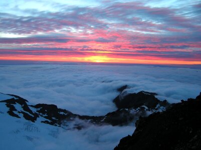 Fog mist landscape photo