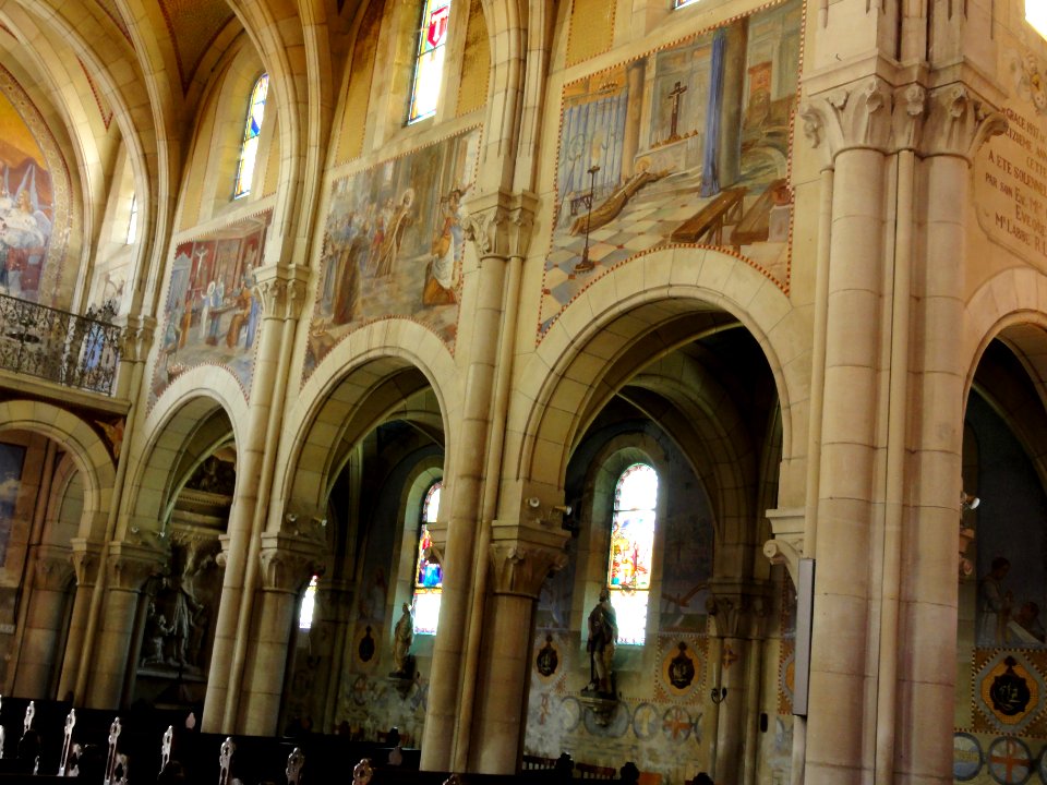 Mécrin (Meuse) église Saint-Evre (05) intérieur avec fresco's