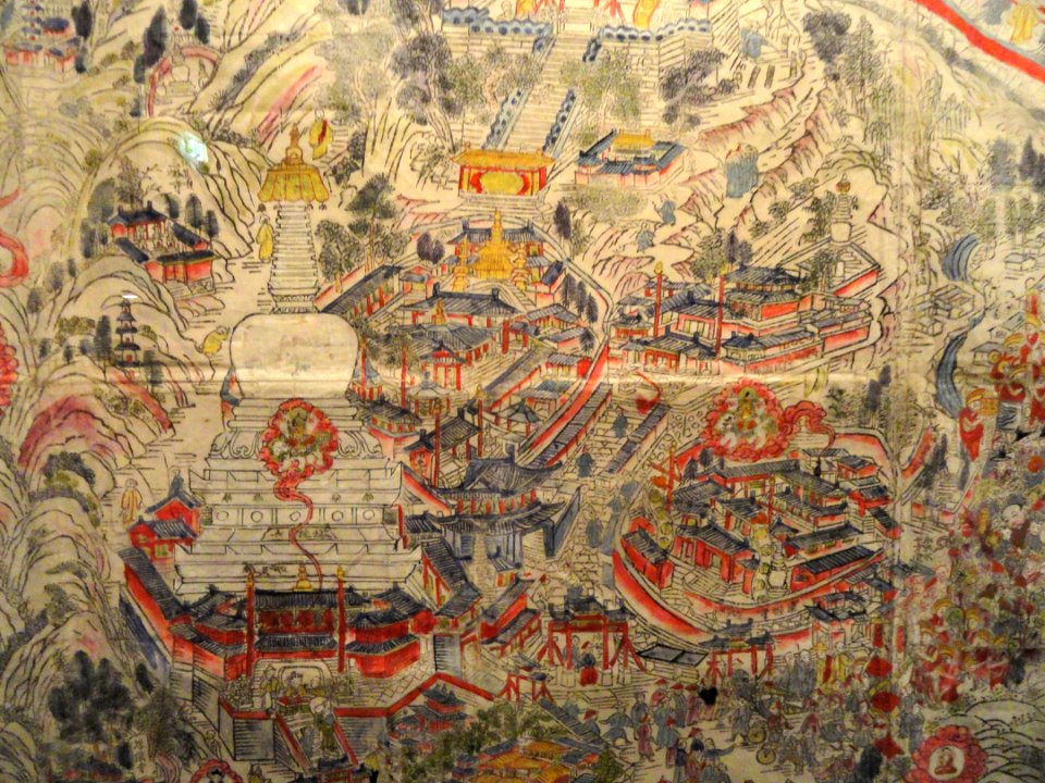 Map detail - C. G. Mannerheim collection - Museum of Cultures (Helsinki) - DSC04873