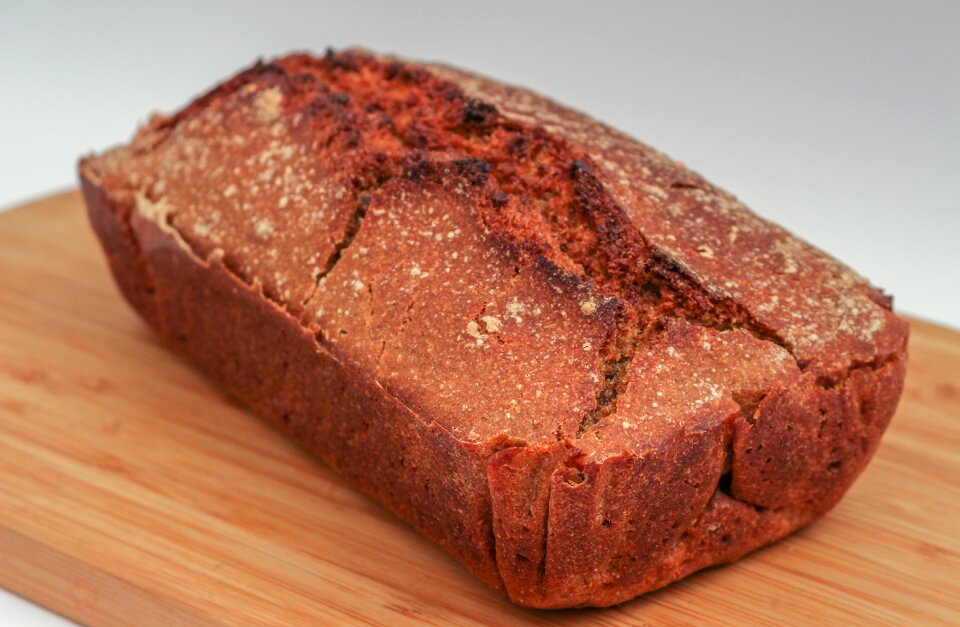 Health eating fresh bread brown bread