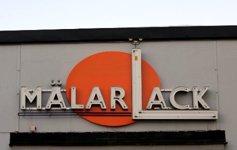 Mälarlack neonskylt